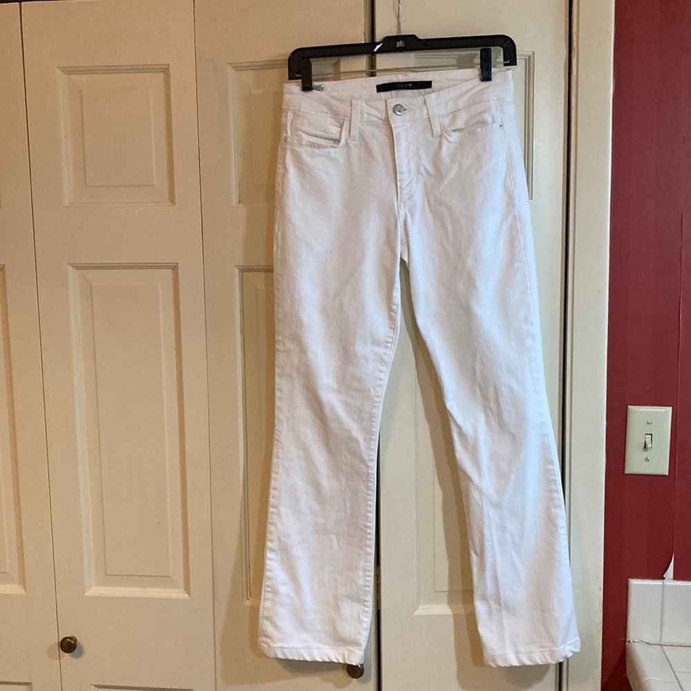 Joe’s Jeans, White, Curvy Bootcut, 28